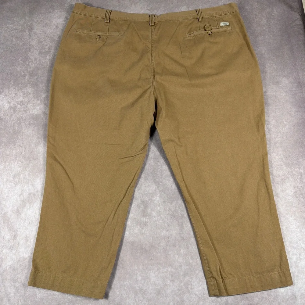 Polo Ralph Lauren Bedford Chino Classic Cotton Twill Pants 50B 30 Khaki Tan Mens